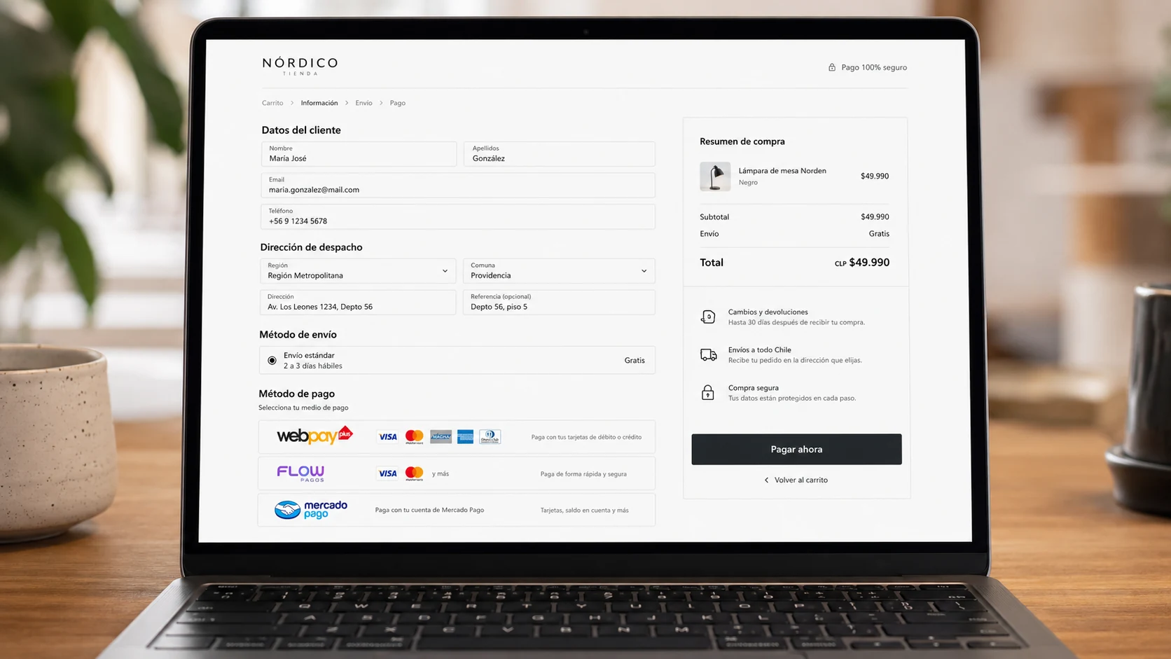 Pagos online para ecommerce en Chile: Webpay, Flow y Mercado Pago