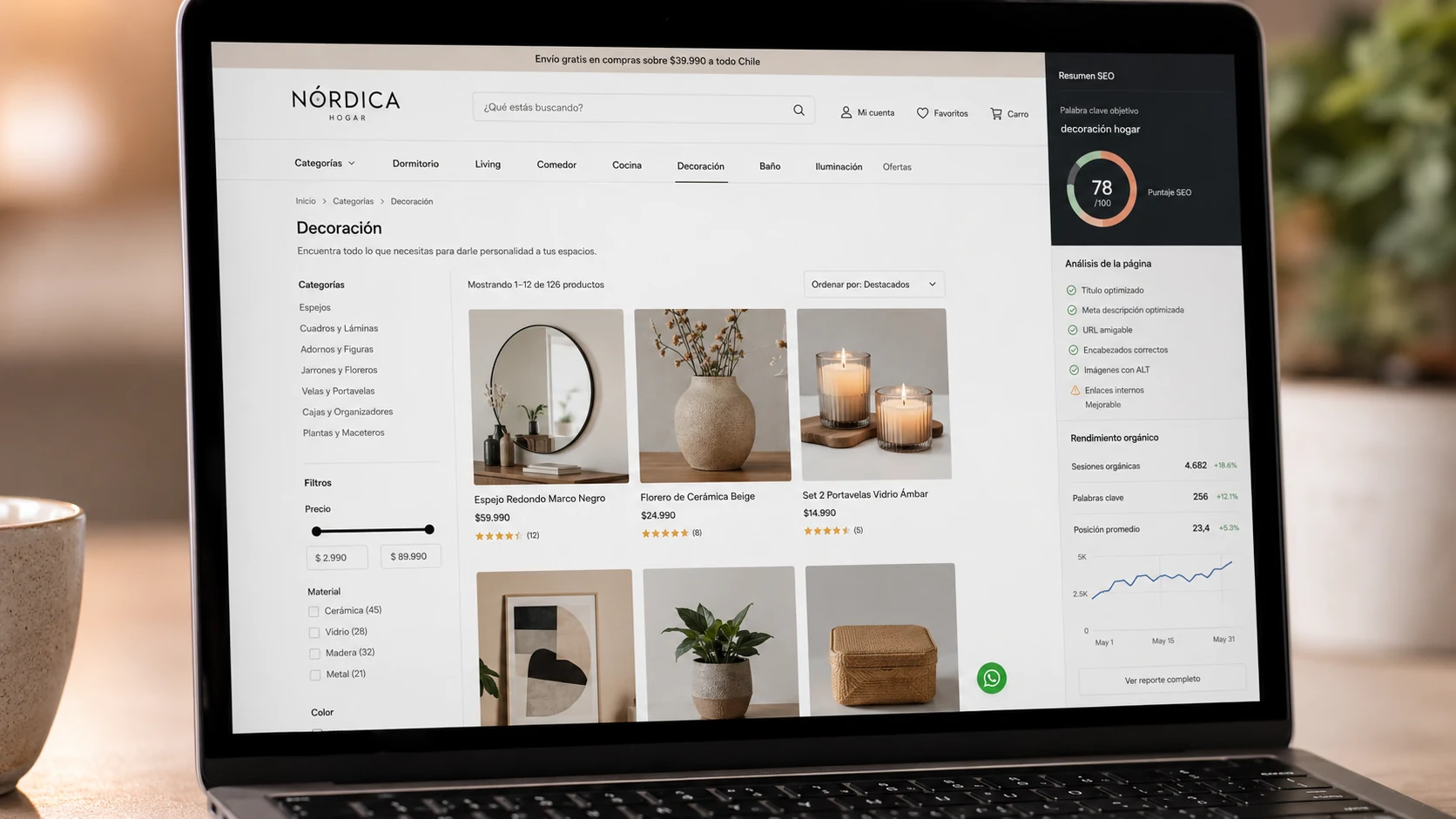 SEO ecommerce: cómo posicionar categorías y productos en Google