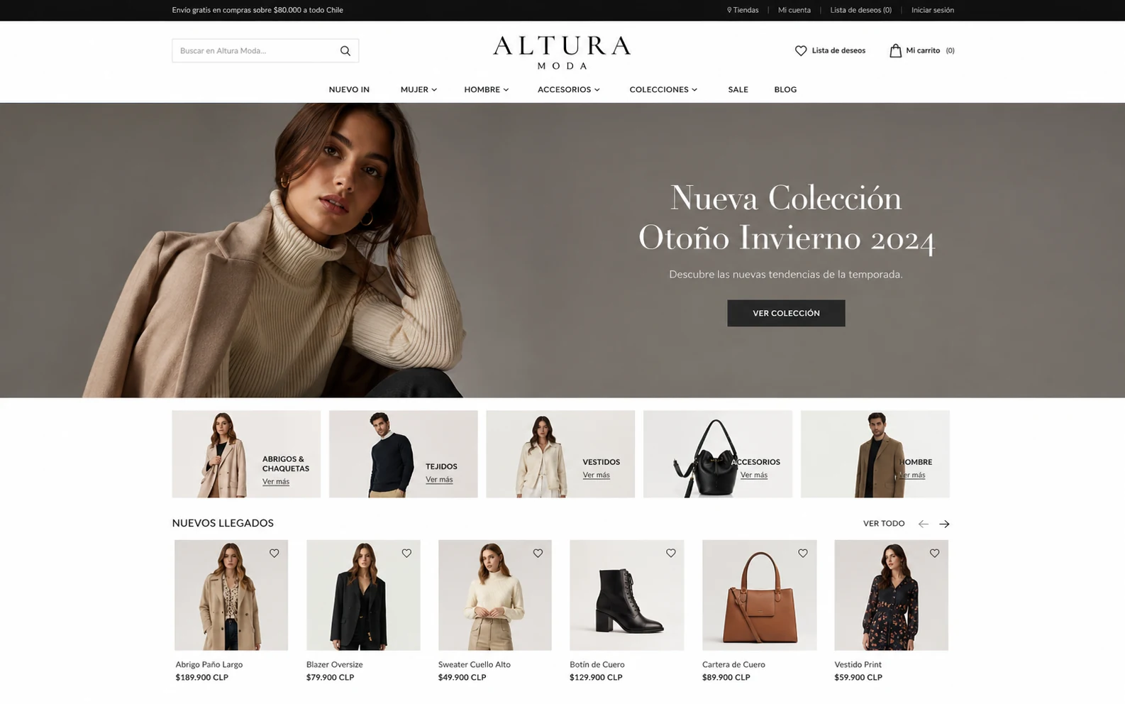 Ecommerce Magento Altura Moda para moda