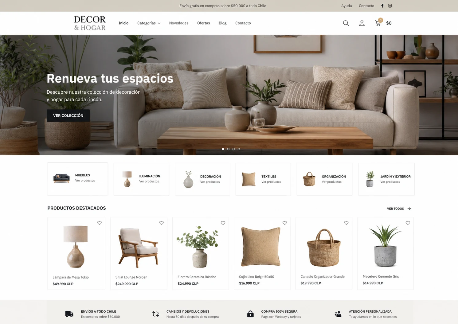 Tienda PrestaShop Casa Práctica para hogar