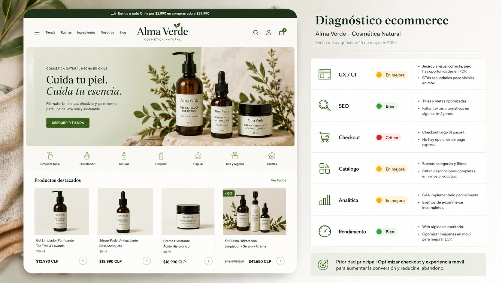 Diagnóstico ecommerce