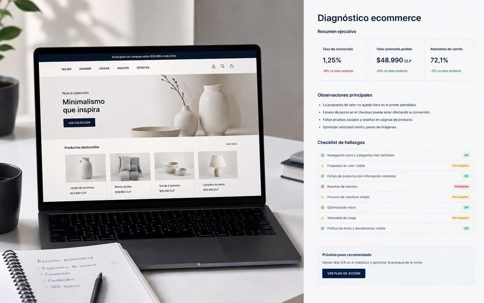 Imagen de apoyo para Diagnóstico ecommerce